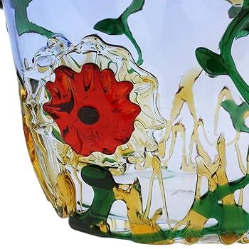 値下MURANO ムラノガラス★約26cm　花瓶　花生 イタリア ミルフィオリ① Yahoo!オークション -「ムラノ ミルフィオリ」の落札相場・落札価格